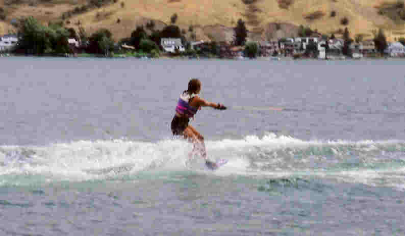 Waterskiing on Lake Okanagan